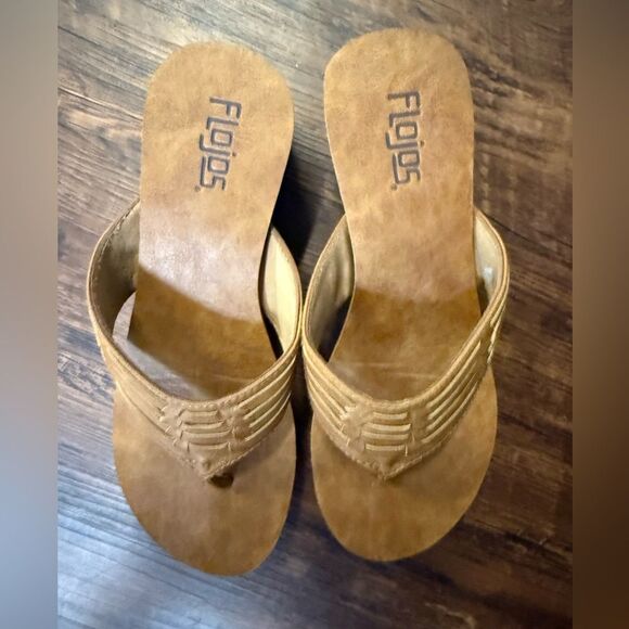 Flojos Brown Sandals Casual Comfort - Picture 4 of 8
